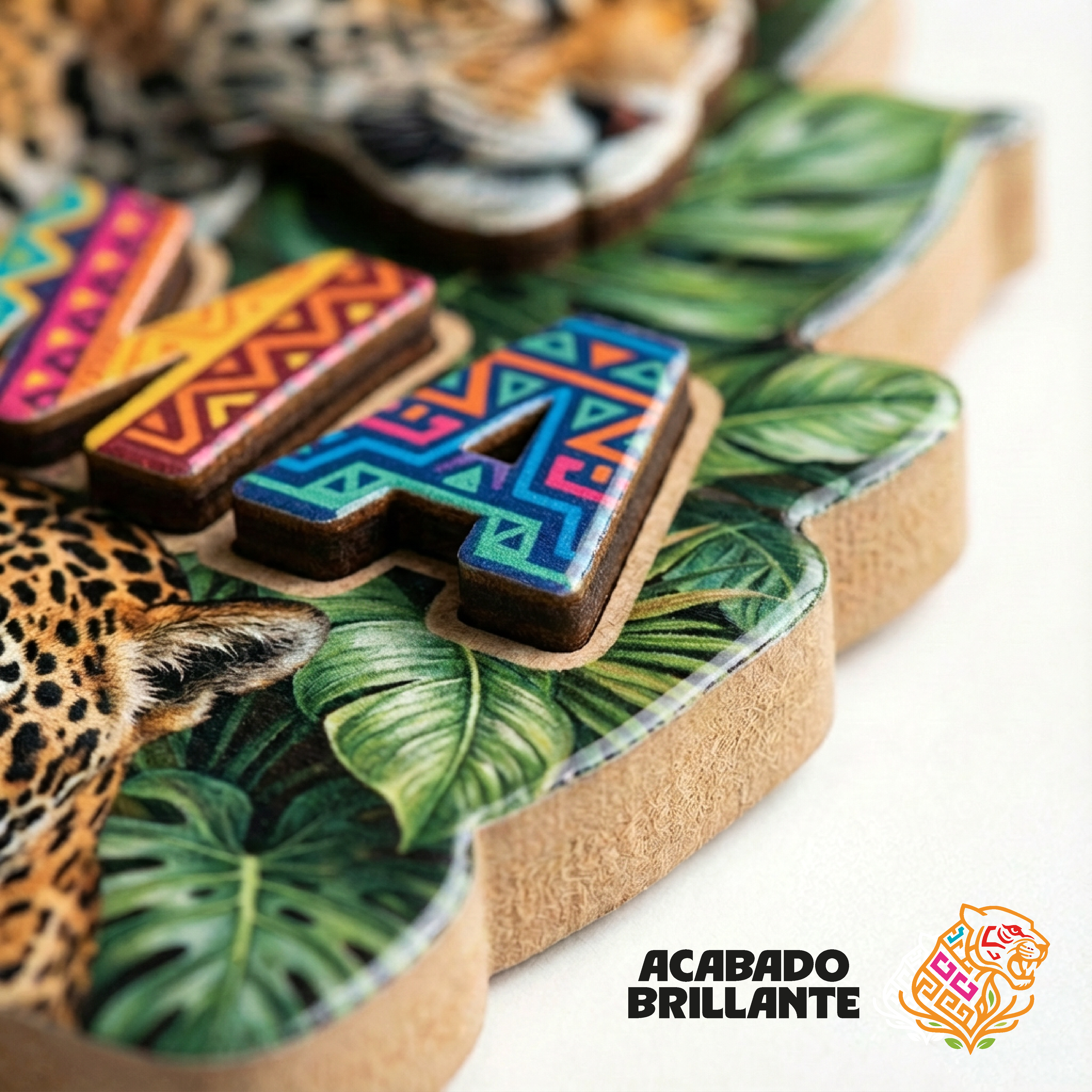 Imán AXKAN - Corte láser en MDF con acabado brillante